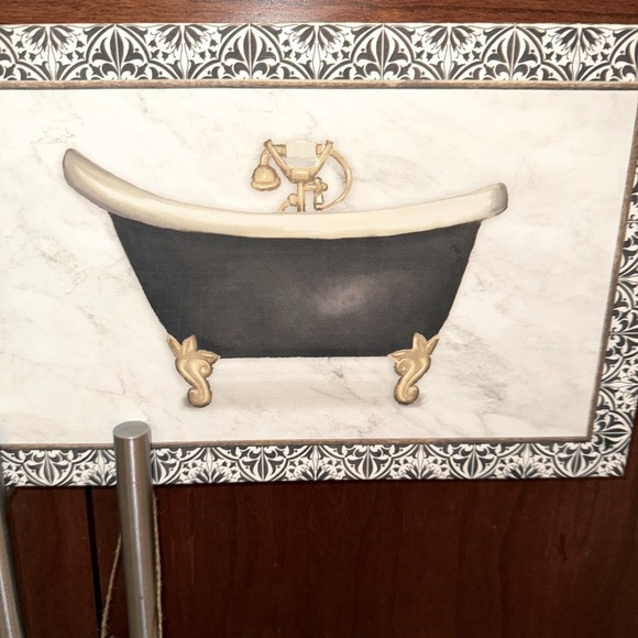 “you are the bubbles to my bath” bathroom wall art canvas & matching And sign - Picture 6 of 9